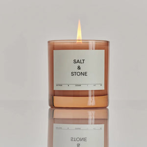 Salt & Stone Candle - Saffron & Cedar - Beach & Beverly