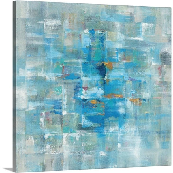 "Abstract Squares" by Danhui Nai Canvas Wall Art