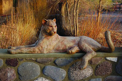 Star Liana York, Cat Call, Monumental Bronze, 21.5" x 67" x 25" 