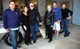 A day of shooting at Mell's studio. From left to right: Joshua Rose, editior of Western Art Collector, Rose Marie Mell, Ed Mell, Terri Dodd, editor-in-chief of Western Art Collector, Mell's studio assistant Kenny Richardson and photographer Jeff Newton.