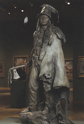 John Coleman, Explorer Artists Bodmer-Catlin Series: Addih-Hiddisch, Hidatsa Chief,  Bronze Edition of 9, Collection of Phoenix Art Museum, Gift of Western Art Associates.  Available for sale at Mark Sublette Medicine Man Gallery