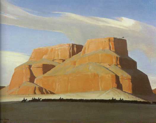Maynard Dixon (1875-1946), Canyon del Muerto-Coronado Rock, oil on canvas, 25"x30", signed lower left and dated "Oct. 1923."