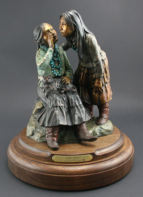 Susan Kliewer, Girl Talk, Bronze Edition of 45, 11