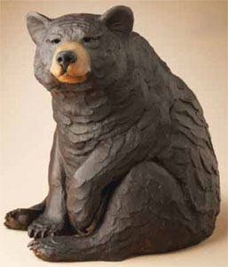 Star Liana York, Watch Bear, Bronze, 17" x 12" x 13" 