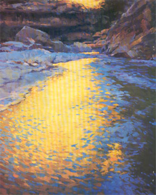 Gregory Hull, Paria Reflection, 1996, Oil, 50 x 40, Private Collection