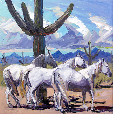 Louisa McElwain, Poca Sombra, Pascua, Oil on Canvas, 30