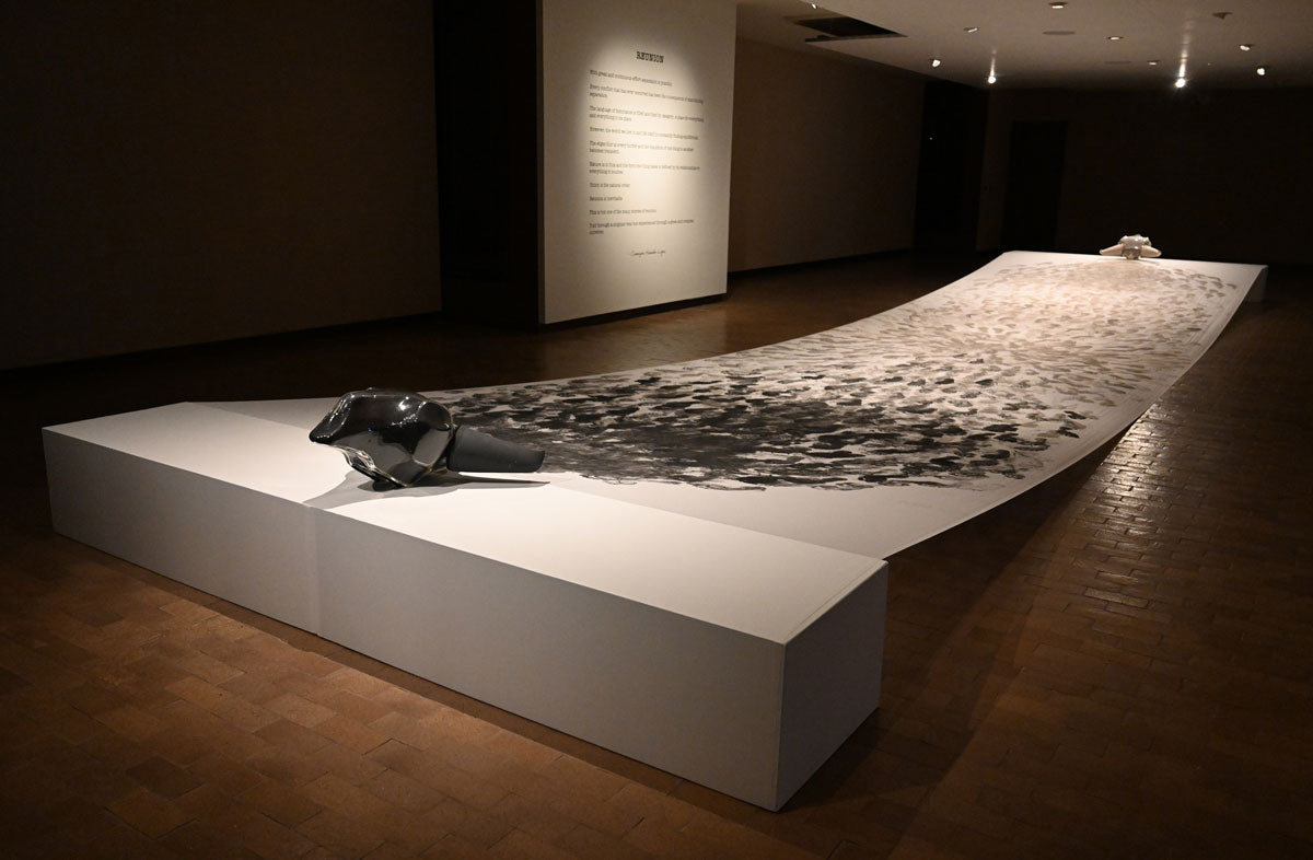 Cannupa Hanska Luger, Transmutation (2022), installation view at Amarillo Museum of Art