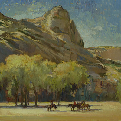 Francis Livingston, Canyon Journey (Canyon de Chelly), Oil on Panel, 30" x 30"
