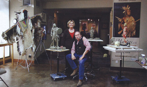 John and Sue Coleman in their studio in Prescott, Arizona