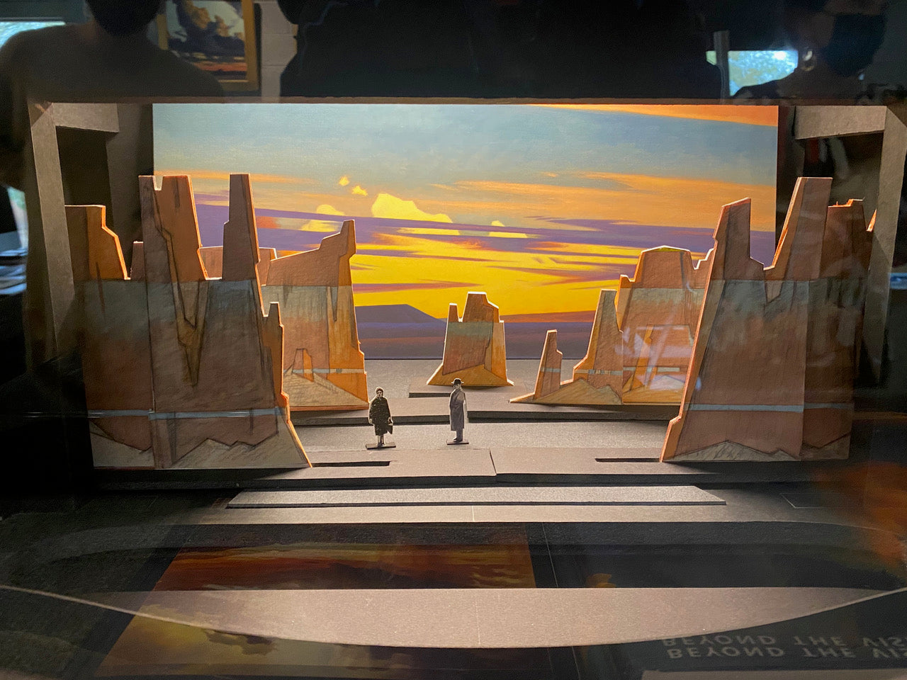 Diorama of ‘Riders of the Purple Sage’ opera set, designed by Ed Mell. | Photos Courtesy Mark Sublette