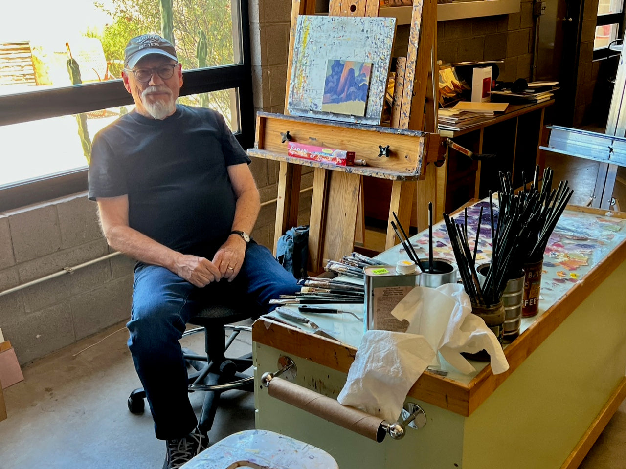 Ed Mell in his Studio. | Photos Courtesy Mark Sublette