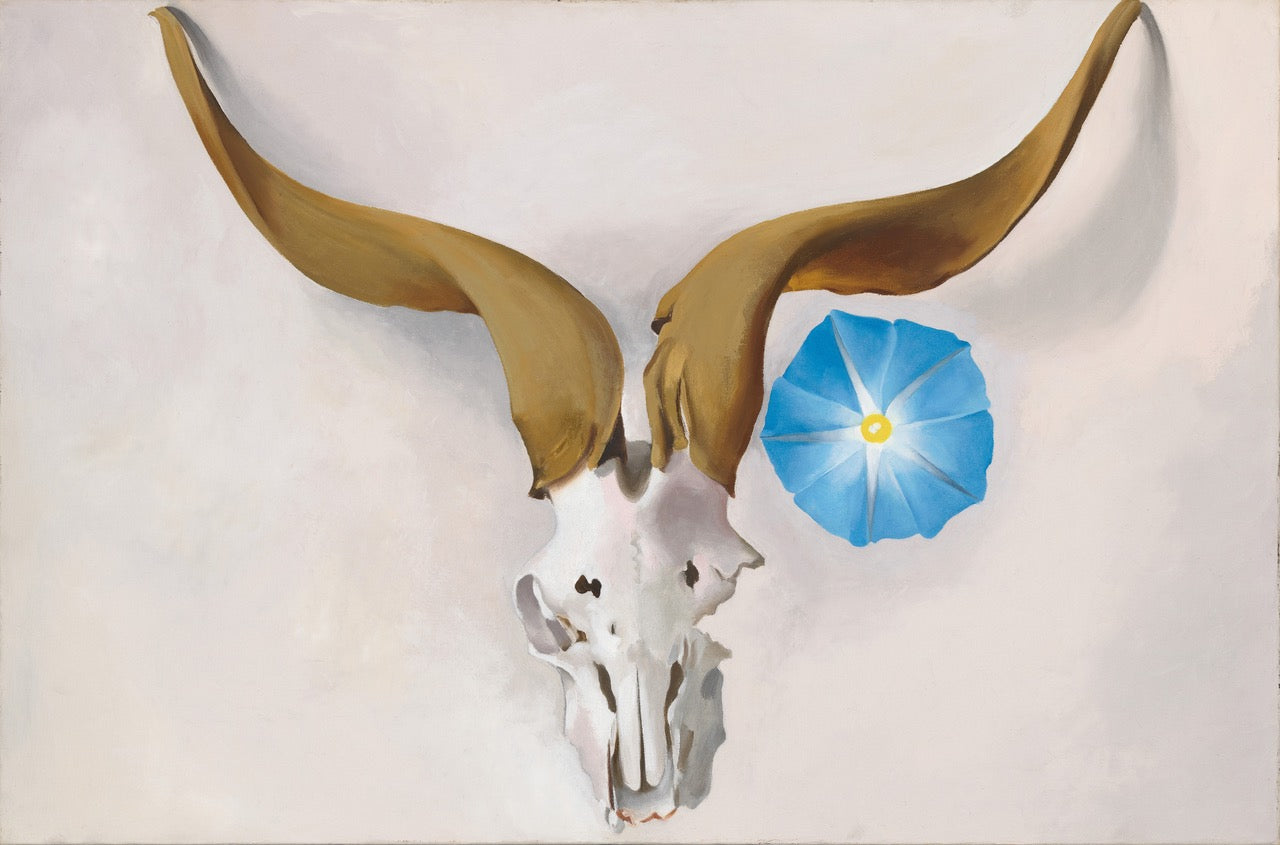 Georgia O'Keeffe, 'Ram's Head, Blue Morning,' 1938. Oil on canvas. Georgia O'Keeffe Museum, gift of The Burnett Foundation.-1