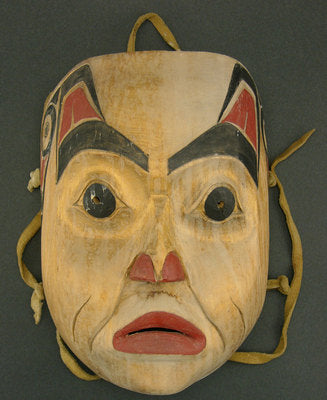 Henry Green, Tsimshian Wooden Face Mask, c. 1970, 9.5" x 6.75"