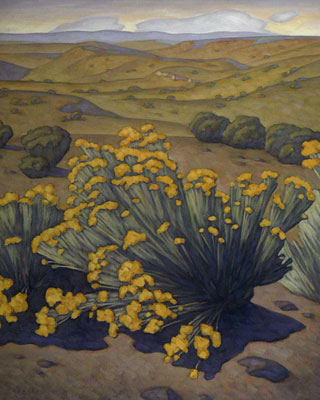 Howard Post, High Desert, Oil on Canvas, 36