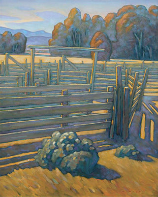 Howard Post, Behind the Working Chutes, Oil on Canvas, 30