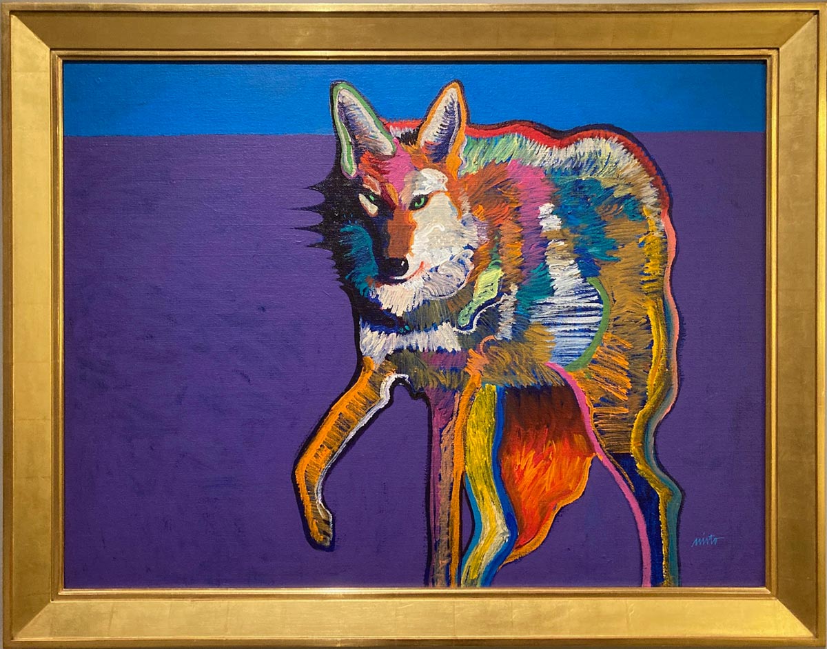 John Nieto, Coyote Medicine, 1992. Acrylic on canvas. Collection of the James Museum of Western and Wildlife Art