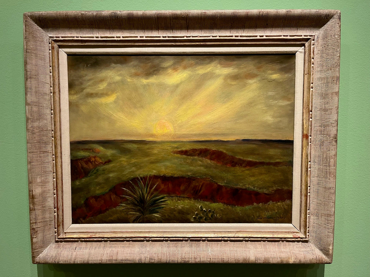 John Steuart Curry, 'Sunset,' 1934. Collection of the Oklahoma City Museum of Art. Photo by Chadd Scott.