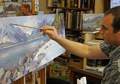 Josh Elliott in his studio