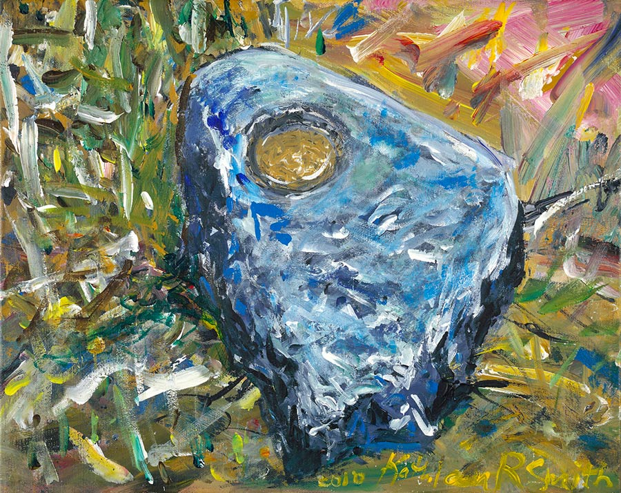Kathleen Smith, Mortar Rock, acrylic on canvas, 2010. Courtesy of the artist