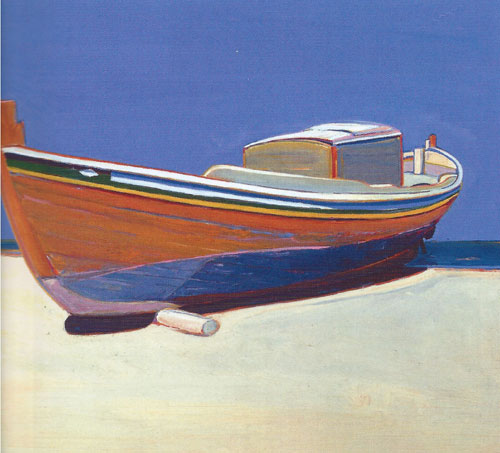 Gregory Kondos, Caique, 1966, oil on canvas, 24"x28"