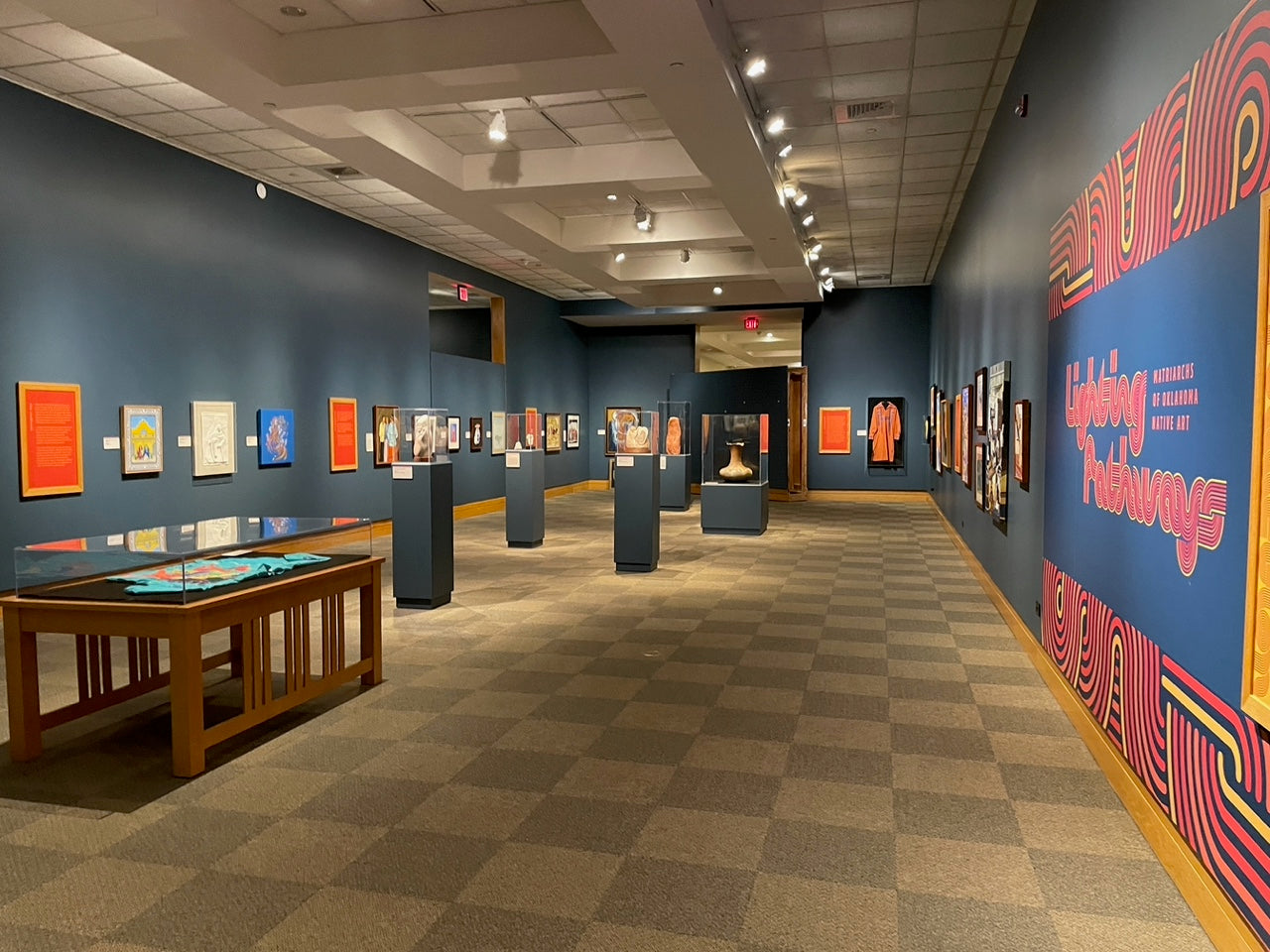 'Lighting Pathways' exhibition installation. Photo by Eric Singleton at the National Cowboy and Western Heritage Museum.