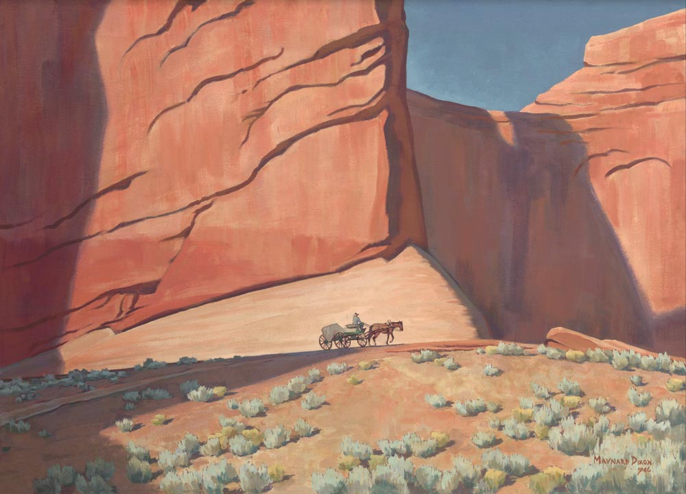 Maynard Dixon, A Lonesome Journey, 1946. BYU Museum of Art