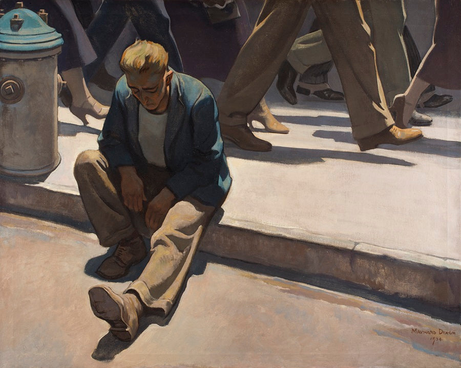 Maynard Dixon, Forgotten Man (1934) BYU Museum of Art