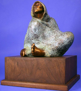 Shirley Thomson-Smith, My Sister, Bronze Edition of 30, 10" x 10" x 9.5" 