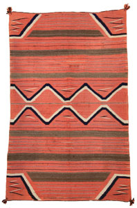 Navajo Child's Blanket, c. 1870, 53" x 35" 