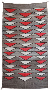 Navajo Crystal Textile with the Modern bent, c. 1900, 88" x 49"