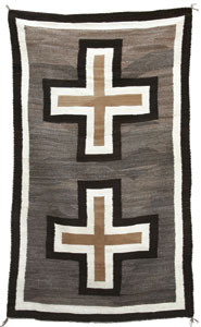 Navajo Crystal Rug, c. 1900, 82" x 47"