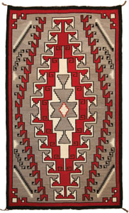 Navajo Klagetoh textile, c. 1920, 79" x 48"