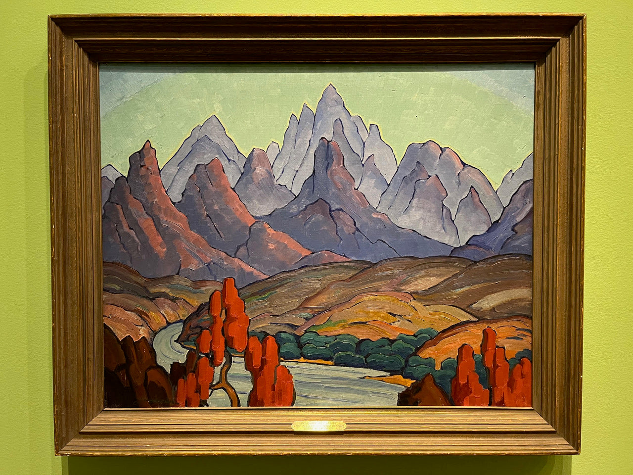 Oscar Brousse Jacobson, 'The Needles, Colorado Desert,' 1923. Collection of the Oklahoma City Museum of Art. Photo by Chadd Scott