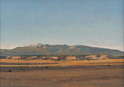 Jeff Aeling, Sunset over Canyonlands, Oil on Panel, 10