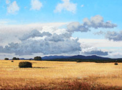 Jeff Aeling, Afternoon Near Galisteo NM, Oil on Panel, 18