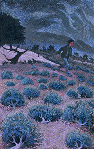 Shonto Begay, On the Path Past the Witch Tree, Acrylic on Canvas 66