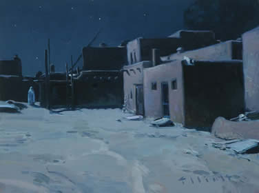 Josh Elliott, Moonlit, Oil on Panel, 9