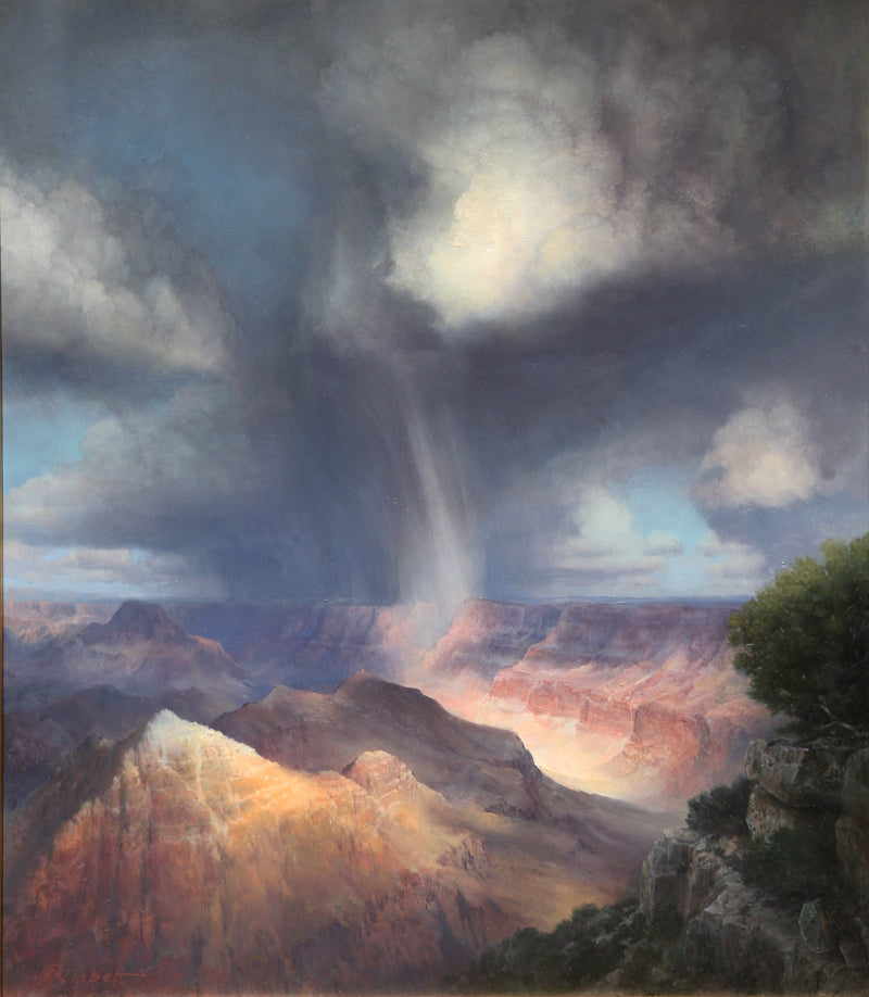 P.A. Nisbet, Rail Veil, Comanche Point, oil on canvas, 28" x 20"