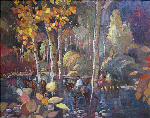 Francis Livingston, River of Color, oil on panel, 48"x60"