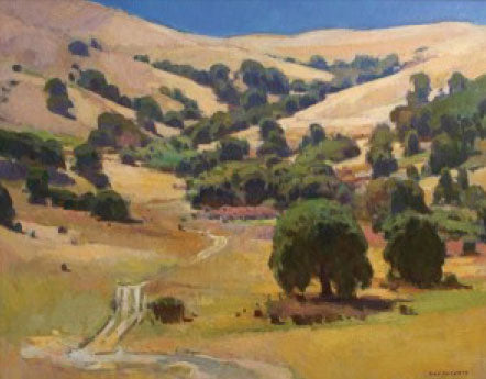 Ray Roberts, California Coastal Range, oil, 24" x 30"