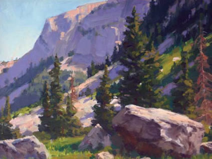 Gregory Hull, Rocky Mountain High, Oil on Canvas Board, 16 " x 20" 
