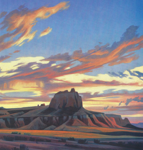 Ed Mell, Remote Mesa, oil, 30