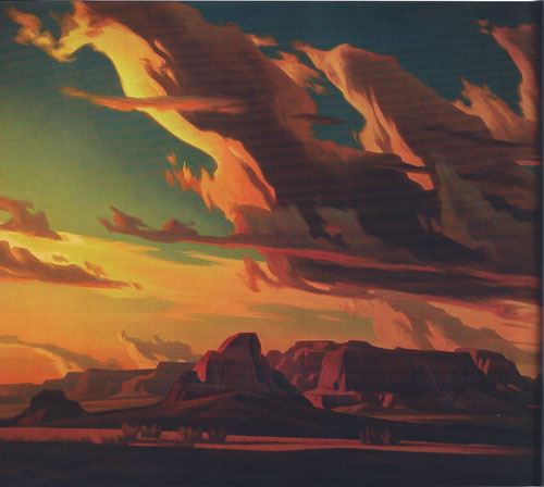 Ed Mell, Kaibito Desert, oil, 40