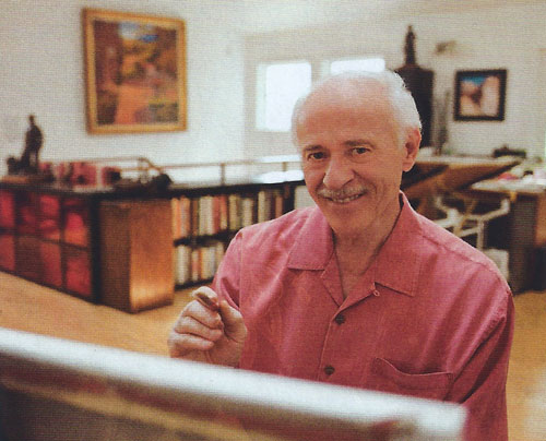 Gary Ernest Smith in his studio