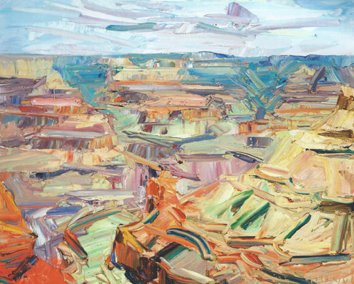 Louisa McElwain, The Temple of Aphrodite, oil on canvas, 24