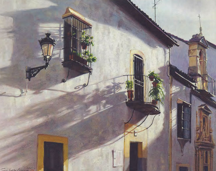 Terri Moyers, Balconies of Cordoba, Oil on Canvas, 24" x 30"