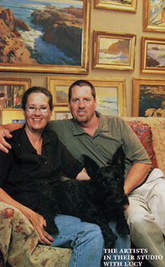 The Roberts in their studio