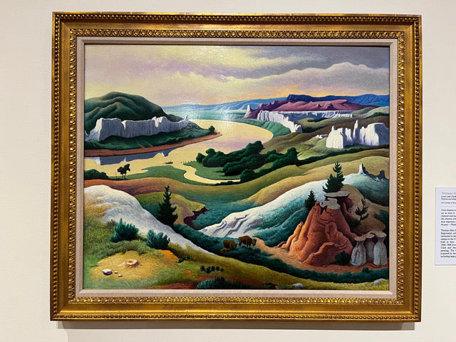 Thomas Hart Benton, Lewis and Clark at Eagle Creek, 1967. Collection of the Eiteljorg Museum