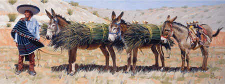 Fred Fellows, Gatherers of Bear Grass, oil on canvas, 26