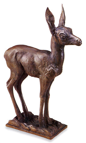 Mark Rossi, Antelope Fawn, Bronze, 27" 